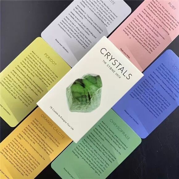 Crystals The Stone Deck 78 cards NEW flash cards beginners metaphysical - Picture 4 of 5